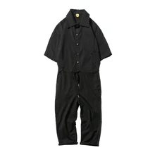 Ретро с коротким рукавом мужские джемперы мусульманская одежда весна лето женские комбинезоны рабочие