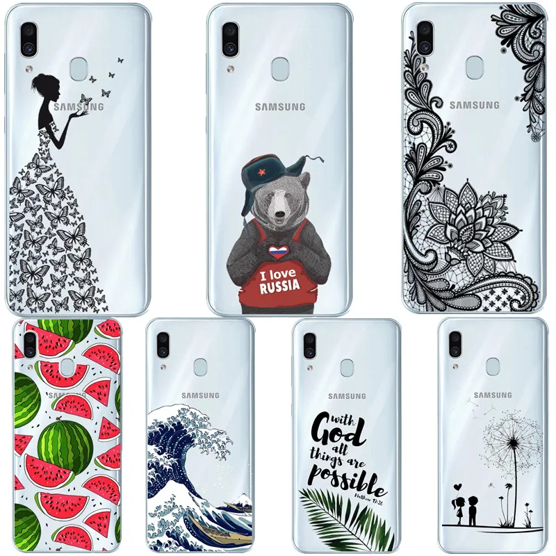 

For Samsung Galaxy A50 Case Silicone TPU Protective Cover Phone Case For Samsung A30 A305F A305 A 30 SM-A305F A10 A50 Case Soft