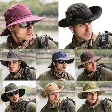 Летние шляпы от солнца Boonie, женские шапки для мужчин, для рыбалки, охоты, с широкими полями, сафари, козырьки, рыбацкая шляпа