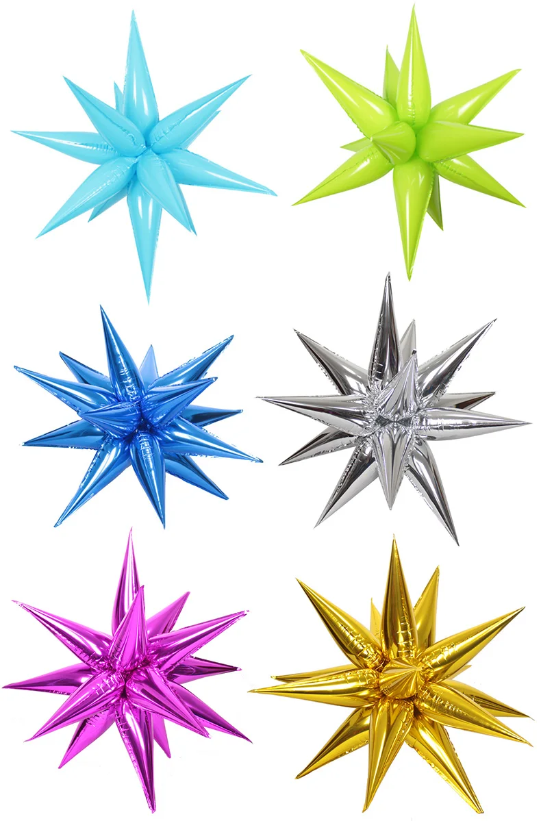 

Exploding star mall opening sale aluminum bar decoration light foil membrane water balloons number balloon