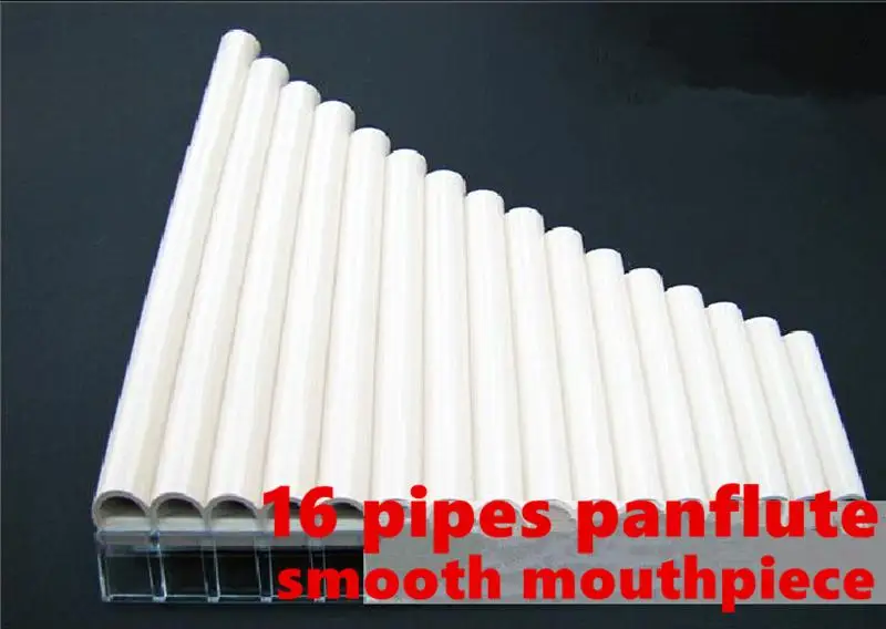الناي عموم 16 أنابيب ABS ريح الصك Panpipe C مفتاح Flauta اليدوية Panflute Flauta الشعبية آلات موسيقية 16 أنابيب