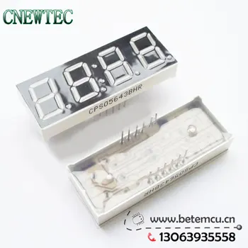 

CPS05643BHR Common Anode 4Bit Digital Tube 7 segment 0.56" With the clock display Red LED Display 10PCS/LOT