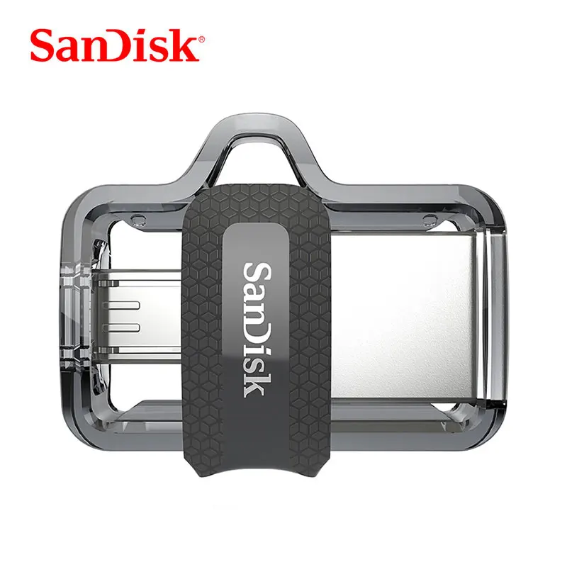 Двойной Флеш-накопитель SanDisk 32 GB USB3.0 флеш-накопитель 64Гб Ultra Dual Drive 128 ГБ с поддержкой технологии OTG флеш-накопитель 16 Гб usb-носитель палка ручной стабилизатор для смартфона/планшета/ПК 150 м/с