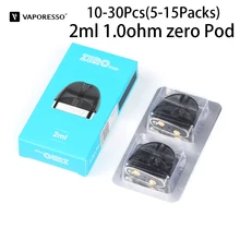 30 шт. испаритель Ренова нулевой стручок электронная сигарета картридж 2 мл испаритель распылитель с 1.0ohm Vape Танк катушка ядро