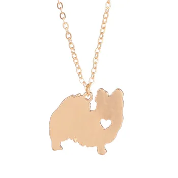 

Wholesale 30pcs Papillon Necklace Custom Dog Necklace Jewelry Pet Dog Memorial Gift Family New Puppy Dog Lovers For Women Gift