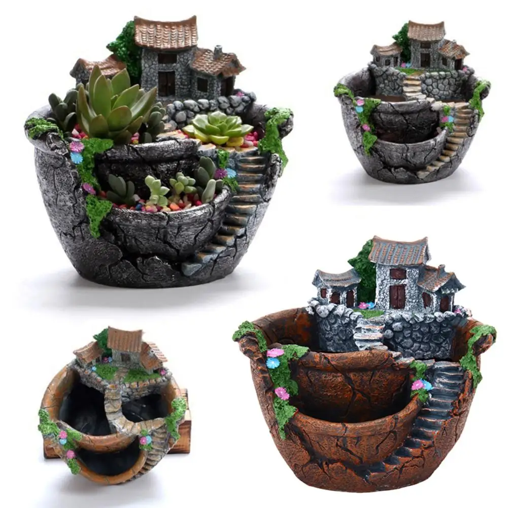 

Office Home Decoration Vintage Flower Pot Garden Plant Mini Succulent Planter