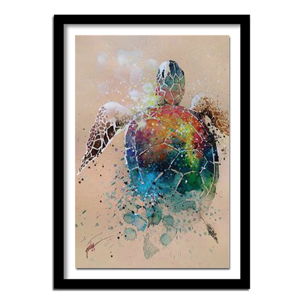 

DIY 5D Diamond Painting Turtle Cross Stitch Diamond Embroidery Patterns rhinestones Diamond