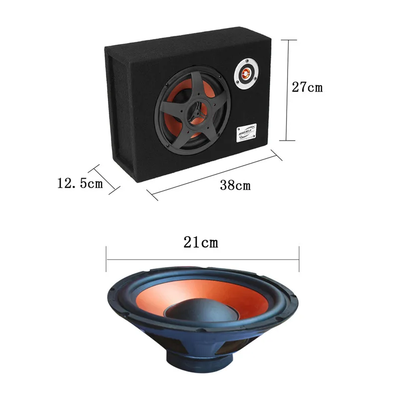 8 дюймов 480 Вт автомобильный сабвуфер 12 в тонкий подседельный динамик 21 мм автомобильный аудио Sub Woofe 8 дюймов Автомобильный усилитель высокой мощности динамик супер бас