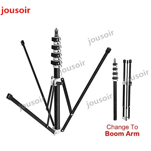5 секций складной 210 см светильник-стойка 6.9фт металлический портативный складной штатив-светильник для студийной вспышки Speedlide CD50