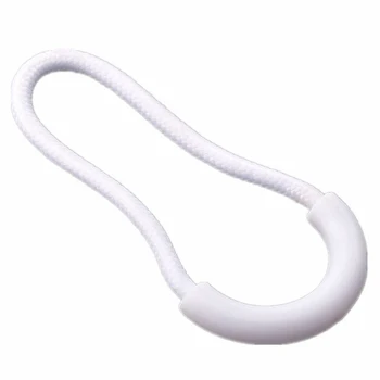

10pcs/pack Mix Color U Shape Cord Zipper Pull Strap Black For Apparel Accessories zipper Rope