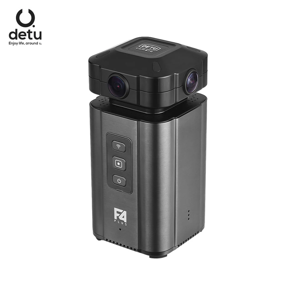 

DETU F4 Plus 360 Vedio Panoramic Camera WiFi Remote Control 8K Full HD VR Camera Panorama Camera CES Innovation Awards 2018