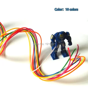 

High Grade DIY Model Accessories Shine 2Pcs x 1Meter EL Cable Rope Led Light Up Strip Powered by 2-AA Battery for Birthday Party
