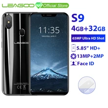 LEAGOO S9 5,8" HD+ ips 19:9 Экран Оперативная память 4 ГБ Встроенная память 32 ГБ Android 8,1 MT6750 Восьмиядерный двойной сзади камеры 4 г мобильного телефона