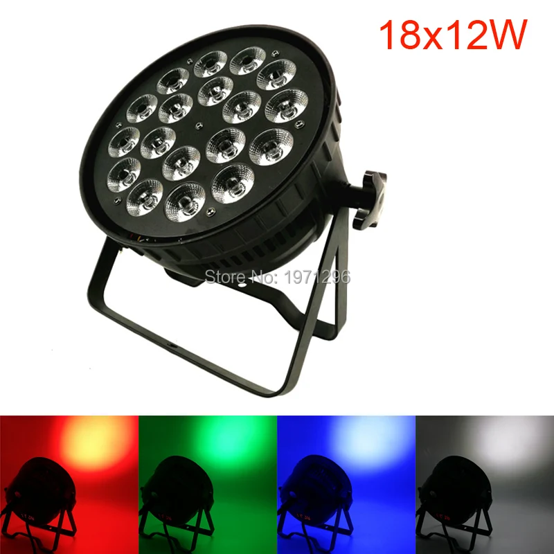 18x12 Вт RGBW 4IN1 LED Par свет DMX Управление диско DJ оборудование Quad лампы par может домашний праздник огни Сценический Эффект луча Освещение