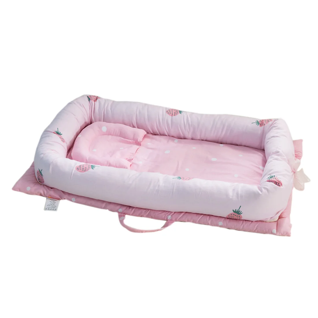 

Baby Crib Portable Bassinet Baby Nursery Travel Foldable Bionic Bed Infant Lounger Baby Cotton Nest Storage Bag For Baby Care