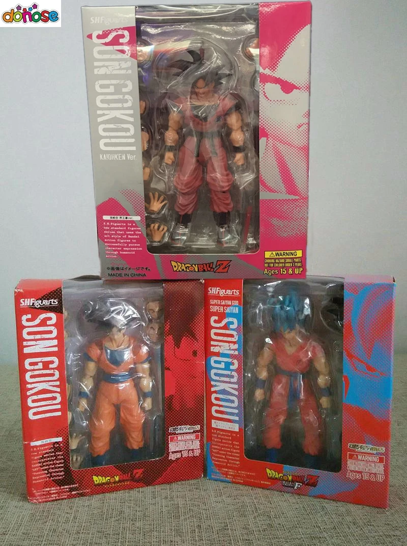 Anime Dragon ball Z SH Figuarts Super Saiyan God Goku Joint Movable PVC Action Figure Collection Model Kids Toy Doll DIY Toy