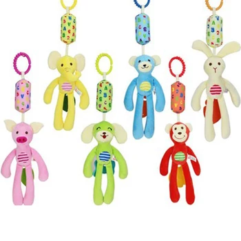 

Cartoon Developmental Baby Toys Infant Mobile Plush Baby Toy Bed Wind Chimes Rattles Bell Toy Baby Crib Bed Hanging Bells Toys