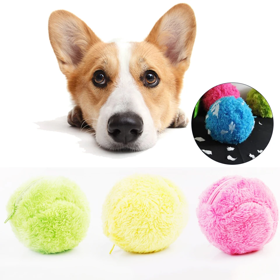 automatic rolling ball dog toy