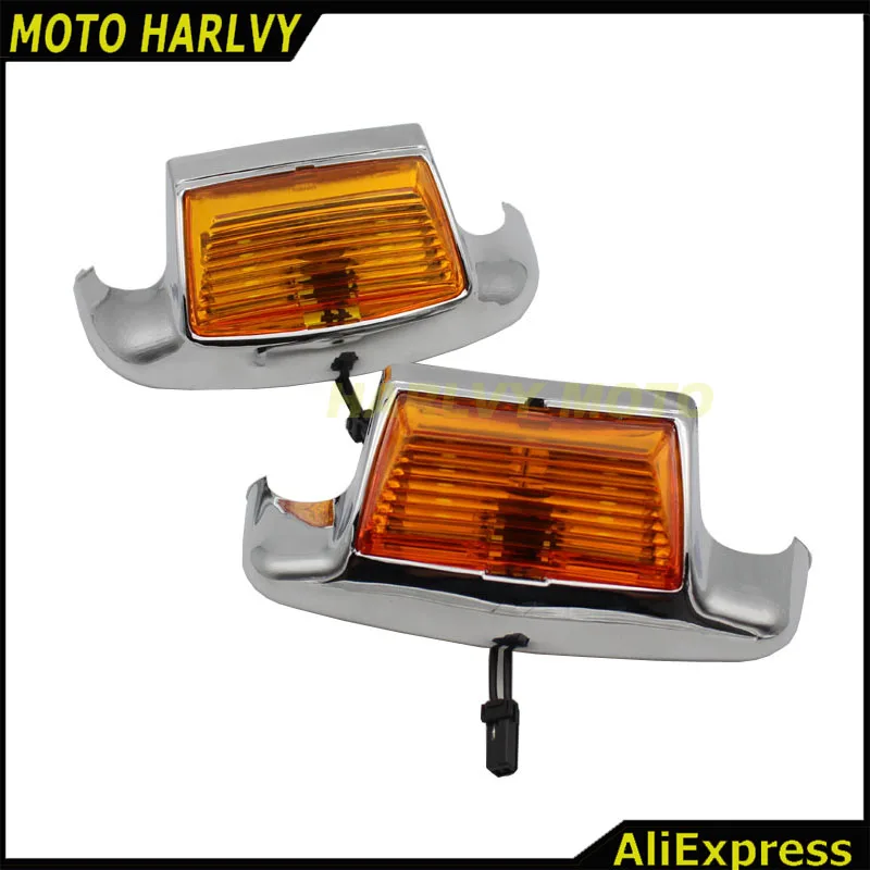 Motorcycle Socket Front Rear Mudguard Fender Tip Light For Harley FLHT