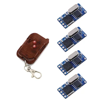 

Latest No Sound Mini Receiver Transmitter DC3.5V 5V 6V 7.2V 8.4V 9V 12V Contactless Remote Control System 315/433 Long Distance