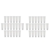 40 шт. 50 мл матовое пустые пластиковые трубки бутылки прозрачные контейнеры для лосьен для тела крем шампунь с откидной крышкой для DIY