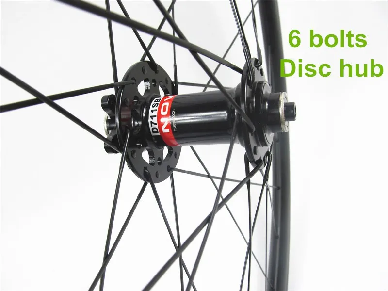 Excellent High quality disc carbon wheelsets 38mm deep x 23mm wide tubular rims with Novatec 6 bolts hub D771SB D772SB quick release 6