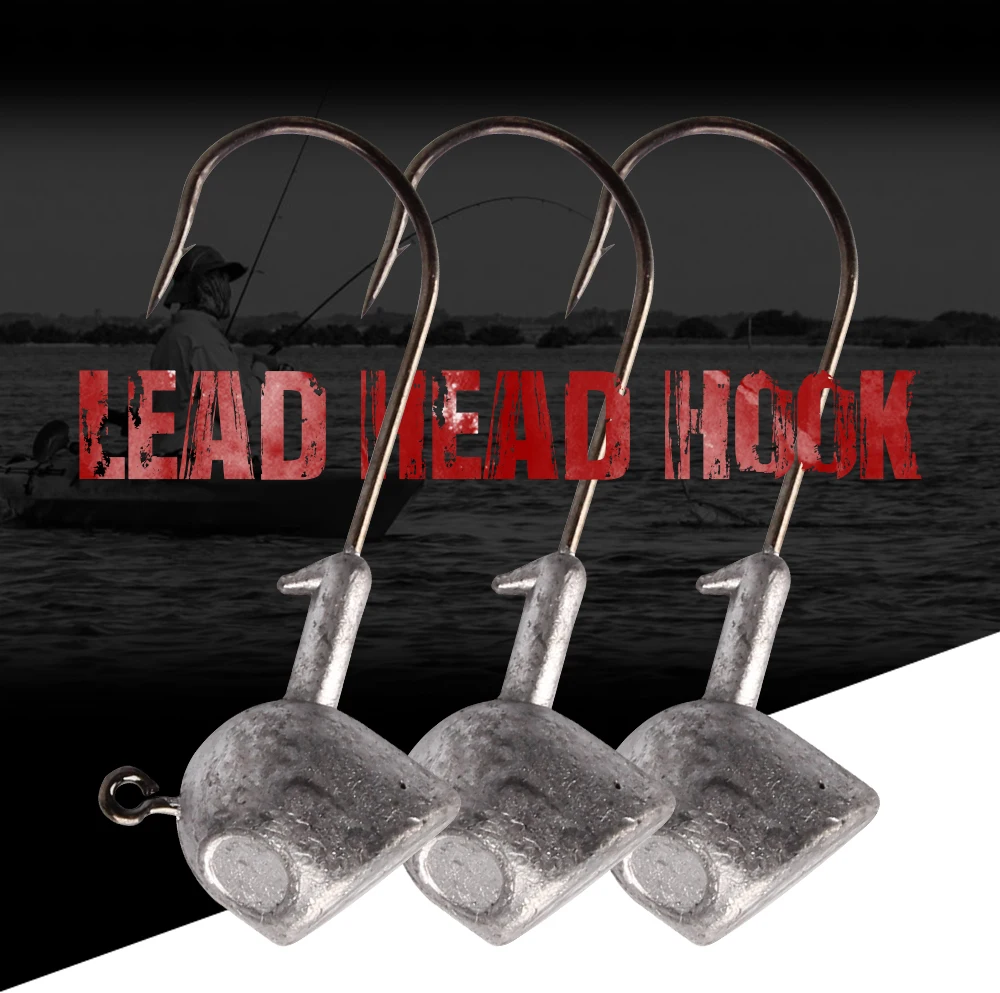 Spinpoler Ultrahead Jig Fishing Hook 3.5g 7g 10g 14g 18g Jigging Hooks For Soft Shad Lure Carbon Steel Fishhooks  (1)