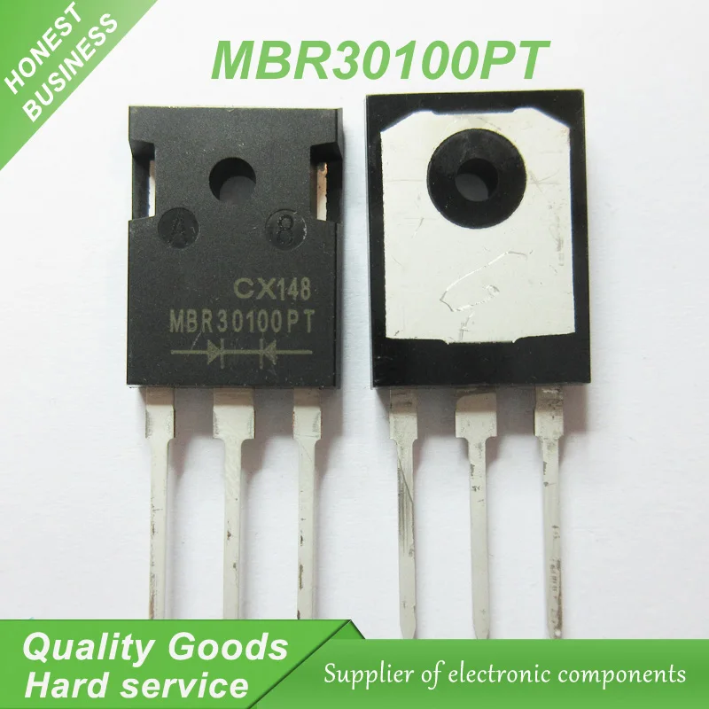 10PCS free shipping MBR30100PT MBR30100 30100PT TO 247 100V/30A ...
