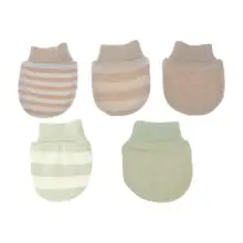 Детские перчатки против царапин Детские митенки, перчатки для новорожденных органический хлопок защита на Кроватку Новорожденного лицо Хлопок царапины варежки