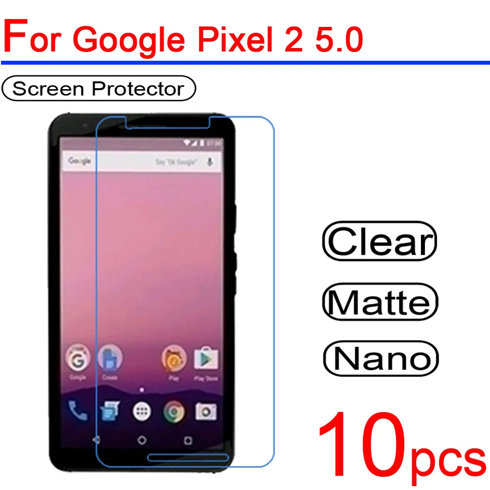 10 шт. ультра чистый ПЭТ мягкий для Google Pixel 1 2 3 XL ЖК экран Защитная крышка 1/2/3