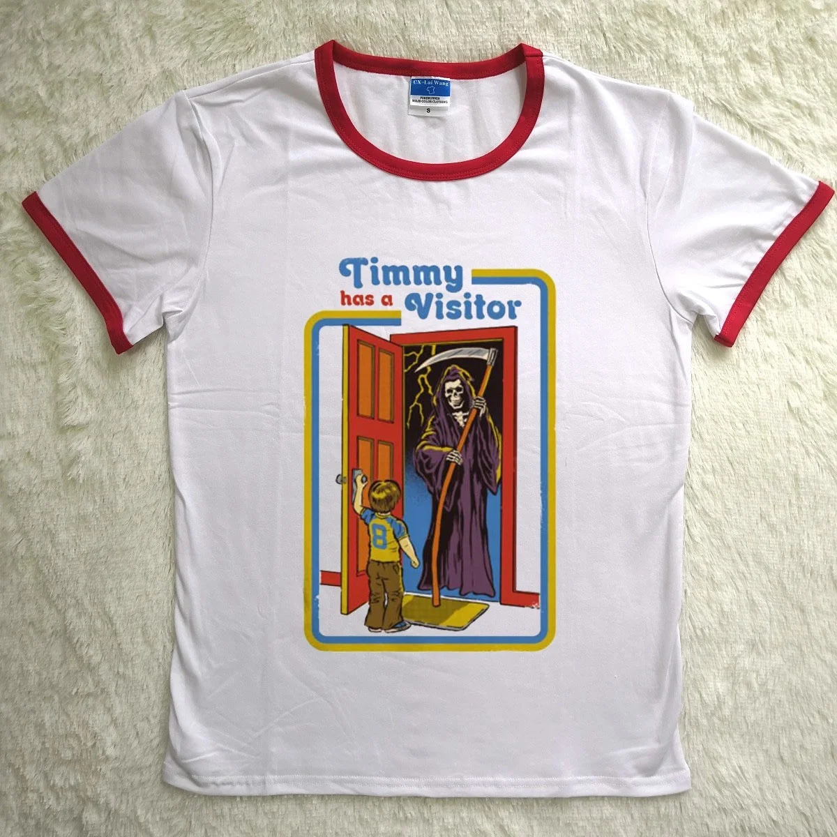 Sunfiz YF 1 шт. хит продаж женская футболка с принтом Timmy Has a Visitor Evil Power Забавный