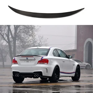 1 Series Carbon Fiber Rear Trunk Lip Spoiler for BMW E82 Coupe 2011-2017 1M M Sport Convertible P Style