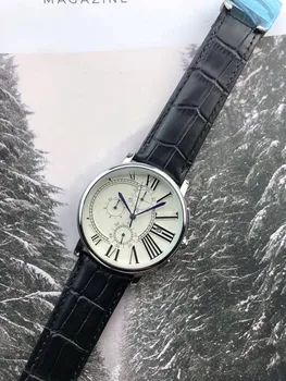 

2019 Luxury Brand Famous Unique Designer Quartz Leather Watch Male Large Watch Men relogio masculino