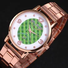 Hot 2019 New Arrival  Women Fashion Stainless Steel Band Analog Quartz Round Wrist Watch  часы жнские