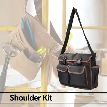 

600D Polyester Shoulder Tool Bag Screwdrivers Hardware Storage Organizer Carrying Pouch Tools Bag Belt Waist Pocket Case