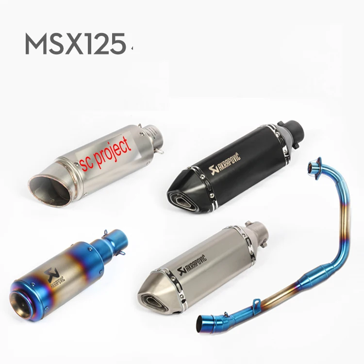MSX 125cc 150cc font b Motorcycle b font Modified font b Exhaust b font Muffler Laser