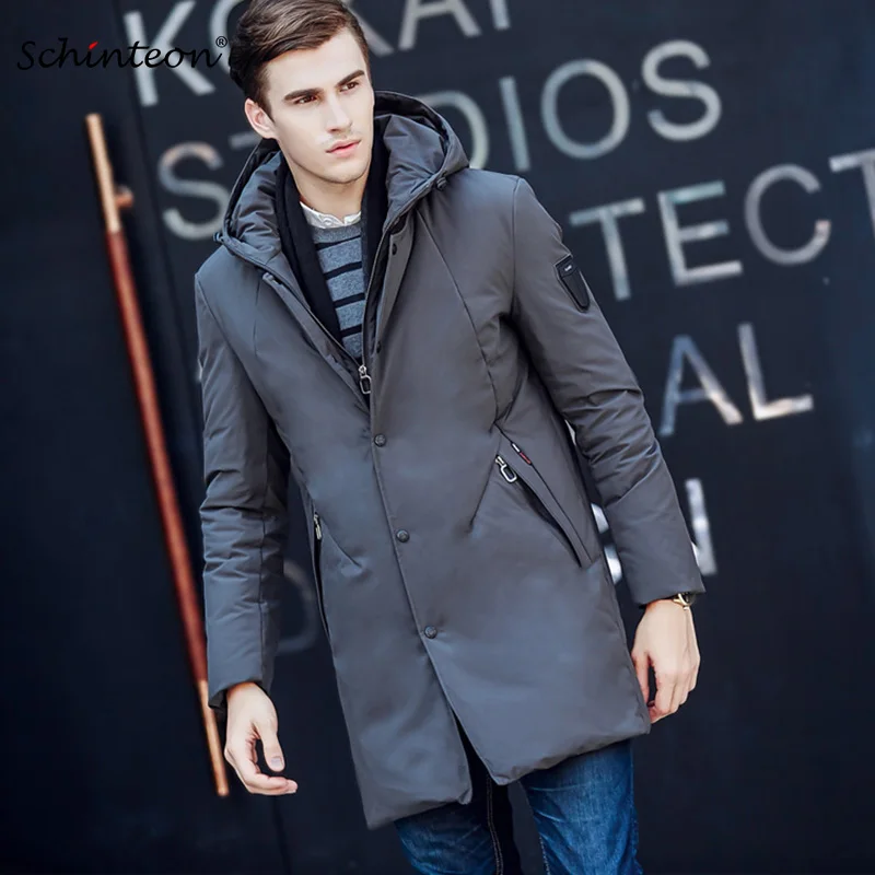 High Quality Men Down Jacket Casual Warm Winter Outwear with Removable