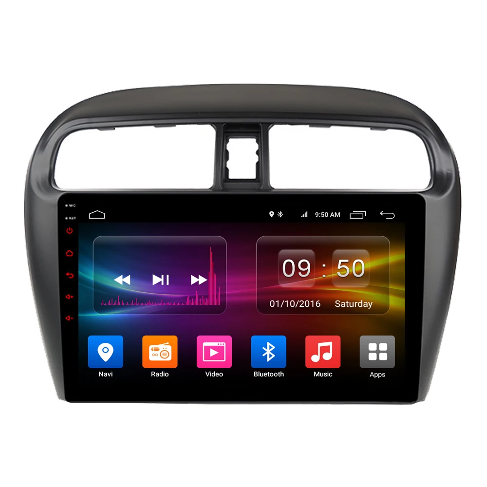Best RoverOne Car Multimedia Player For Mitsubishi Mirage GT G4 2014 Android 9.0 Autoradio Bluetooth Radio Stereo GPS Navigation DSP 1