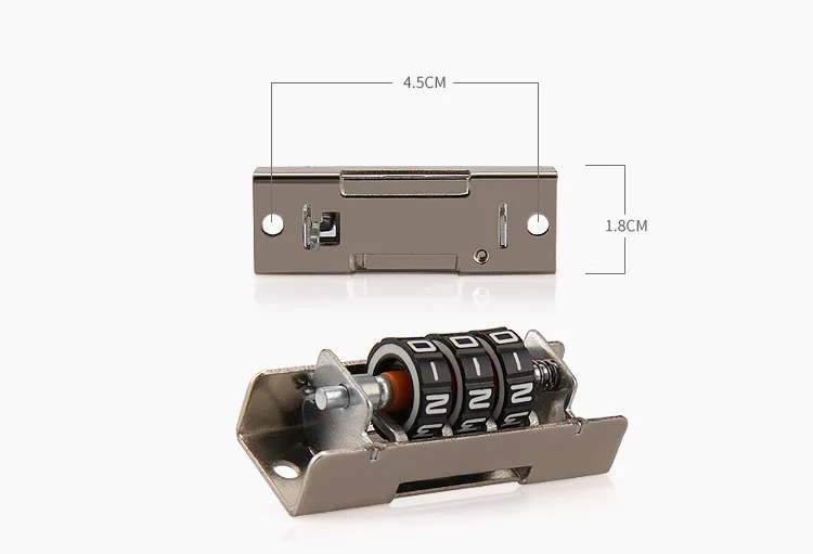 Замена Алюминиевый ящик замок багажный чемодан, дорожная сумка кодовый замок ключ замок WD106