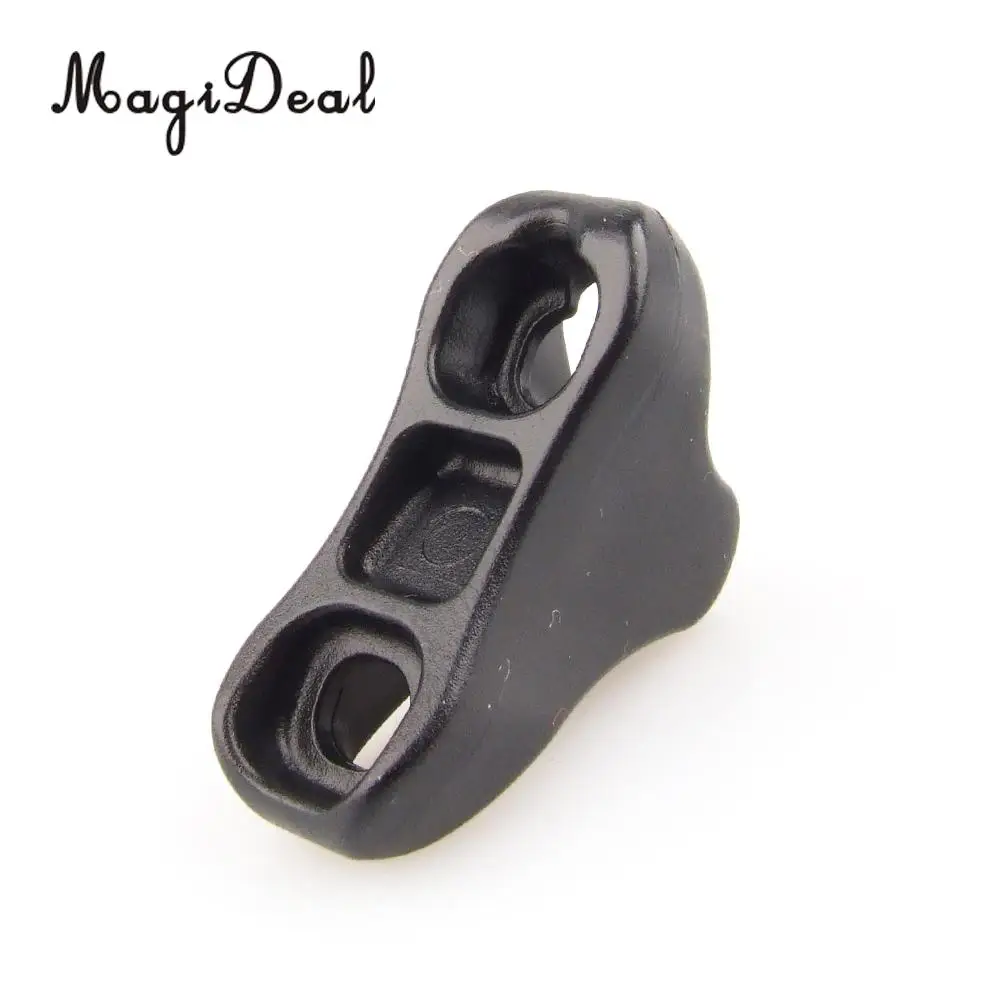 Outdoor 10Pcs Black Plastic Camping Tent Guyline Runners Cord Rope Tensioners S/L for Car Field Tents Sleeping Bags Backpacks