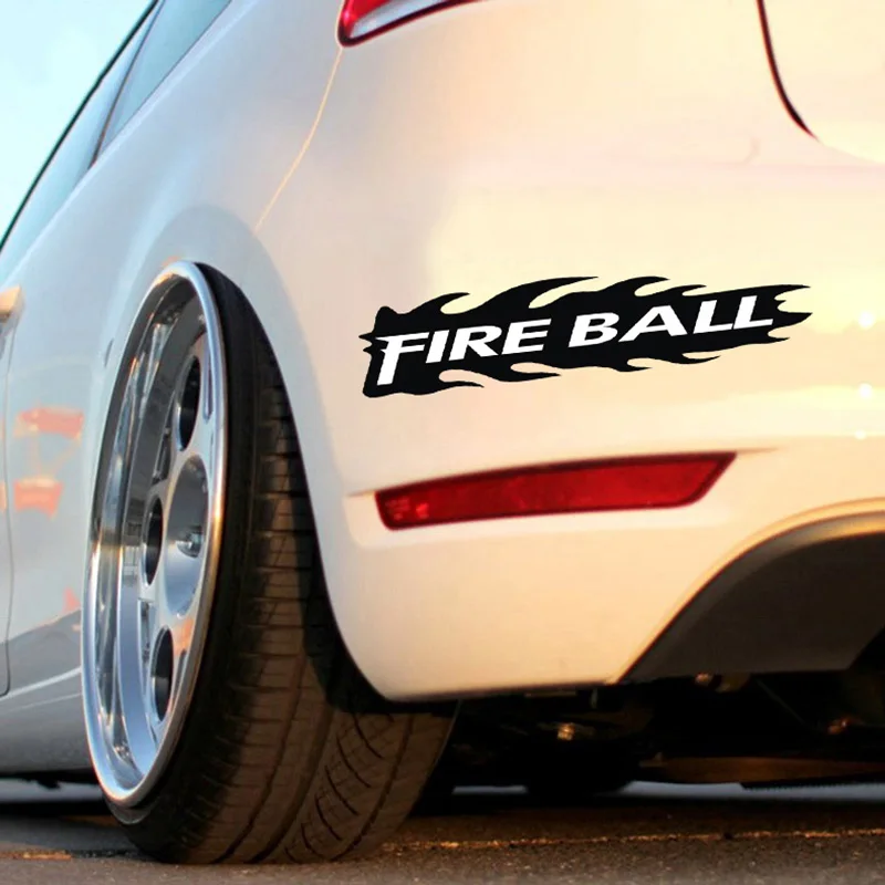 Fire Ball Decoration Die Cut Vinyl Sticker On Car Bumpers Windows Side 