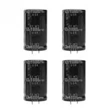 4 шт. 3050 мм аудио электролитический конденсатор 10000 мкФ 63 V электронный компонент для усилителя