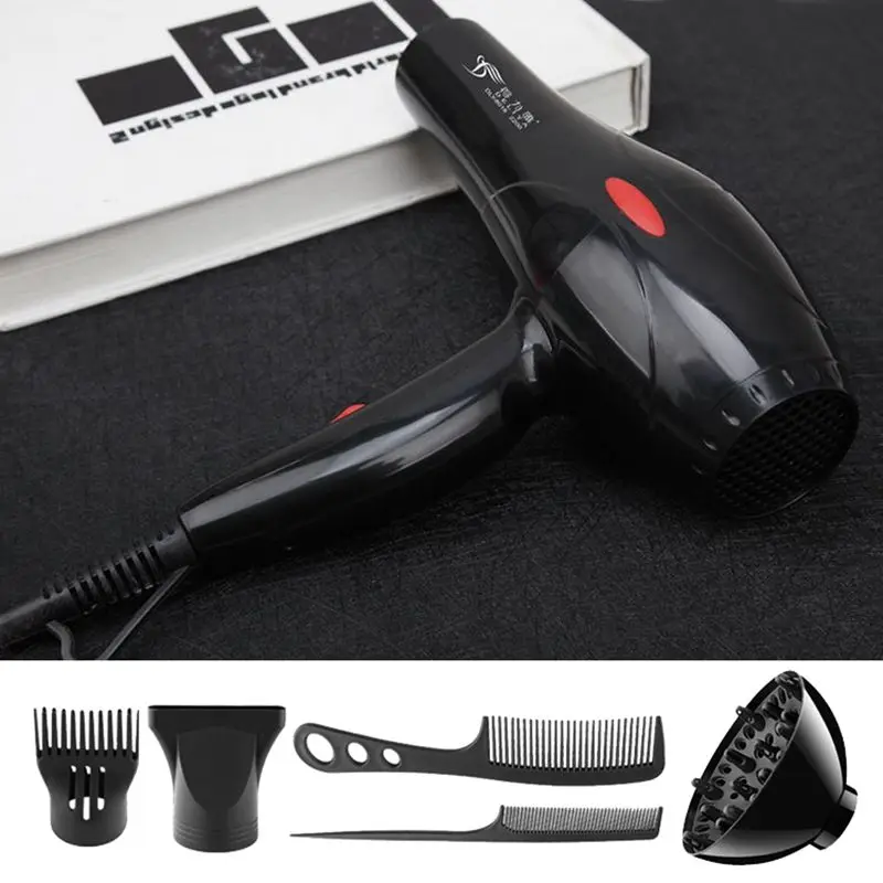 

hot sale 6-piece Hair Dryer 2200W Household Hair Dryer Diffuser/Comb Salon US Plug