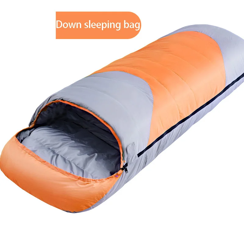 

Outdoor Adult Autumn and Winter Can Be Stitched Duck Down Sleeping Bag Ultralight Camping Keep Warm Sleeping Bag