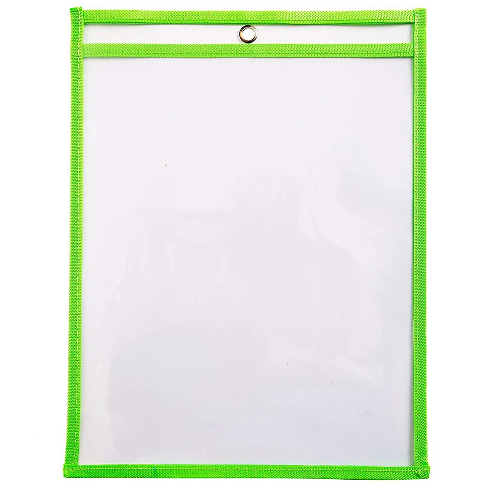 10Pcs Reusable Dry Erase Pockets