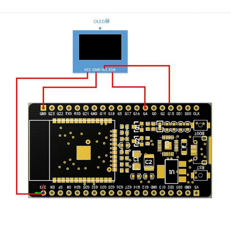 Aokin ESP32 ESP-32 развитию Беспроводной Wi-Fi и bluetooth-адаптер двухъядерный CP2104 фильтры Мощность модуль 2,4 GHz RF для Arduino Nodemcu