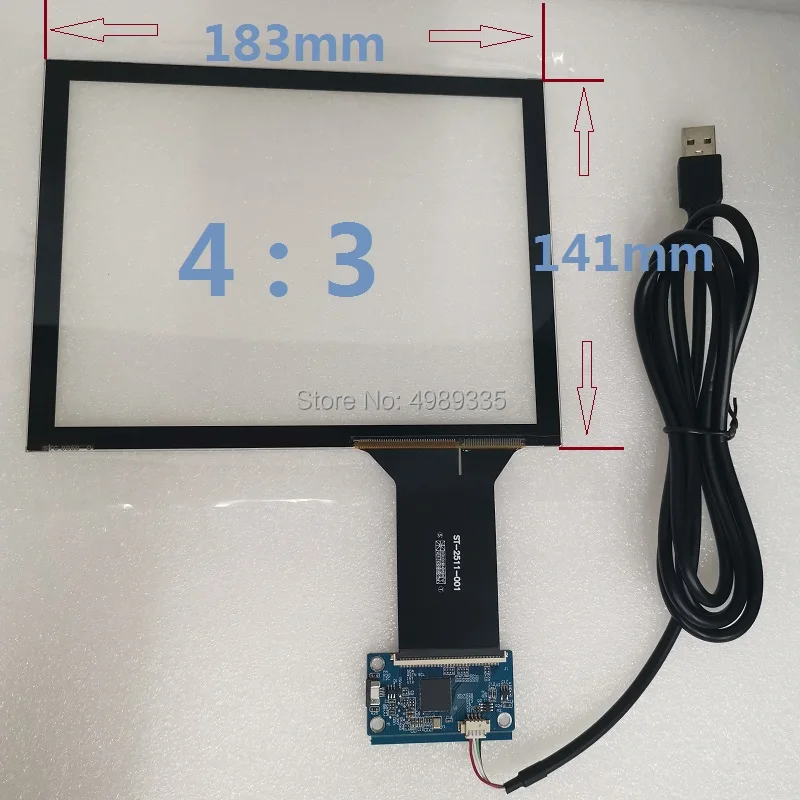 

Capacitive touch screen 8 inch 10 point USB universal interface support Android linux WIN7810 plug and play 183X141mm 4:3