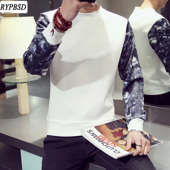 

2019 Floral Sweatshirt Men Casual Sweatshirt Homens Moletom Masculino Poleron Hombre Male Sweatshirt Moleton Masculino