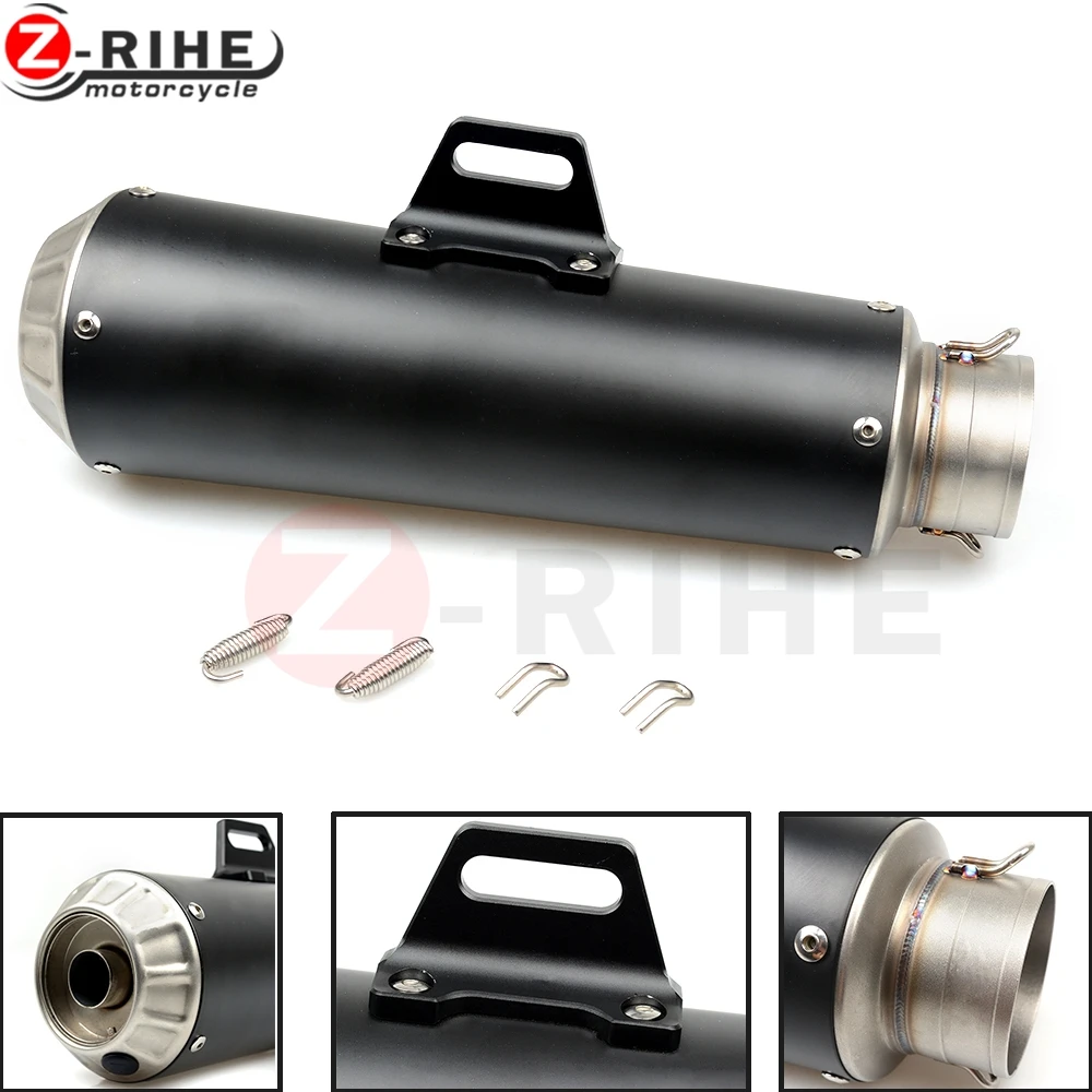 For 51mm Motorcycle Exhaust Pipe Scooter Modified Muffler Pipe Universal for Honda RVT1000 RVT CB400 CB650 CB500X NC750X CB1000R