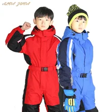 Детский Зимний лыжный костюм, ветрозащитный водонепроницаемый Зимний комбинезон для мальчиков и девочек, детские теплые комбинезоны, комбинезон, Cyy226